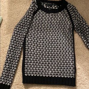 Black and white sweater